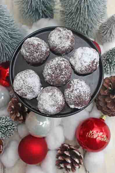 Schokokugeln oder snowcaps rezept - weihnachtliche kekse 2