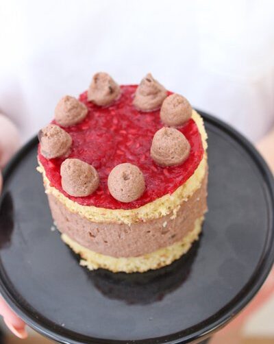 Mega leckeres Schokoladenmousse-Himbeer Törtchen 1 IMG Schokoladenmousse Himbeer Toertchen TL