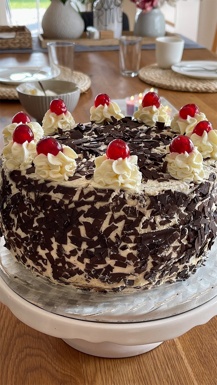 Schwarzwälder Kirschtorte Rezept, Schwarzwälder Torte
