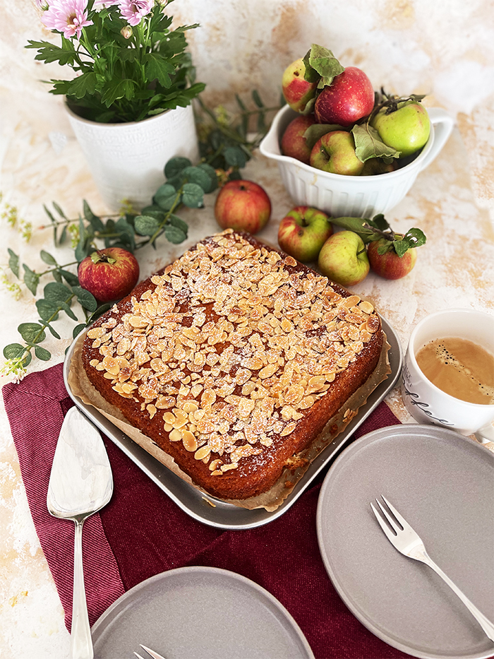 Schwedischer Apfelkuchen leichtes Rezept zum nachbacken