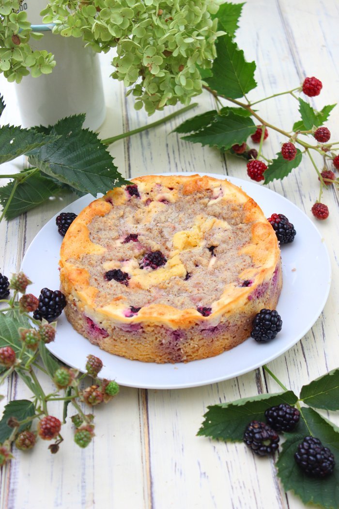 Brombeerkuchen mit Streuseln