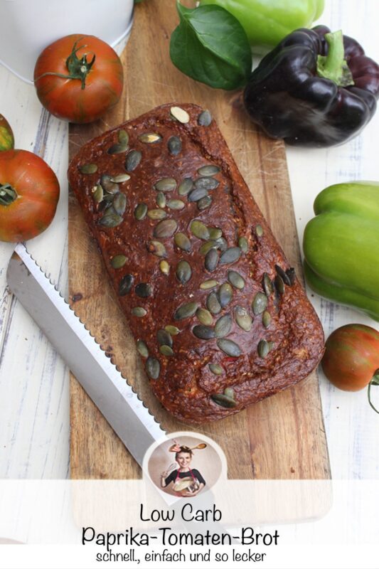 Tomaten-Paprika-Brot in zwei Varianten | Low Carb und klassisch Tomaten-Paprika-Brot in zwei Varianten | Low Carb und klassisch