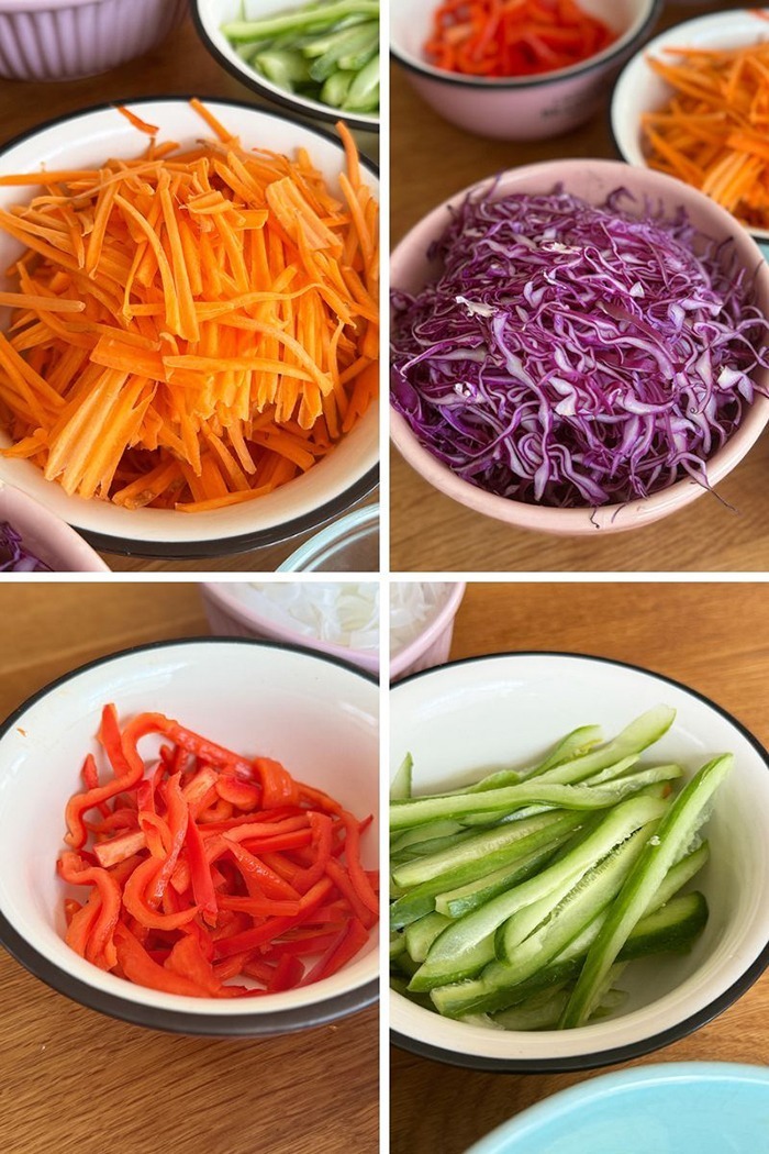Sommerrollen Salat - Zutaten 