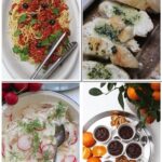 IMG Spaghetti alla Puttanesca Fenchel Radieschen Salat Knoblauchbrot Schokoladencreme alla Jamie Oliver 30 Minuten alles