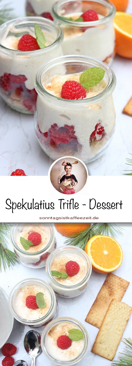 Spekulatius trifle - dessert im glas in 10 minuten
