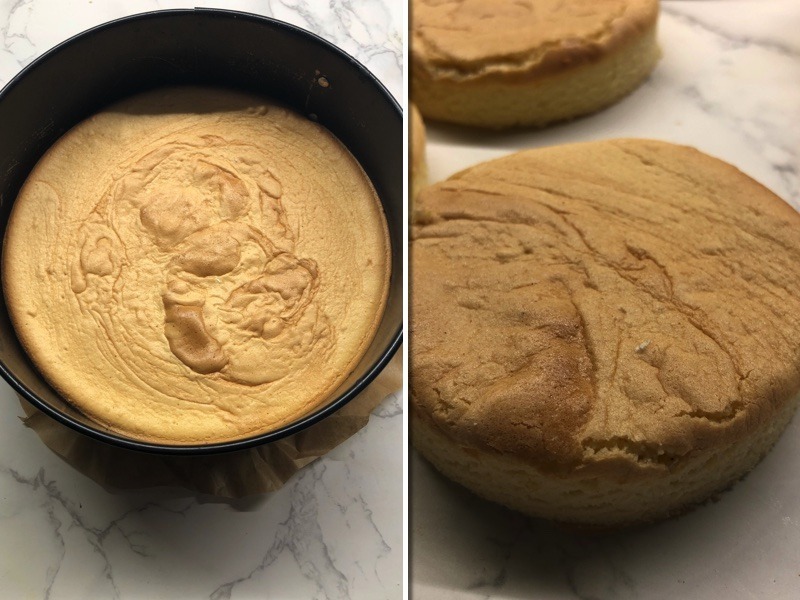 Sponge Cake mit Milchcreme und Pistazienkrokant - Dessert im Glas