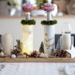 IMG Stilvolle beleuchtete weihnachtliche Vasen mit Bree Wein 05