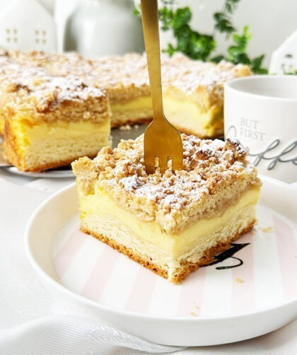 Streuselkuchen mit Pudding nach Omas bestes Rezept