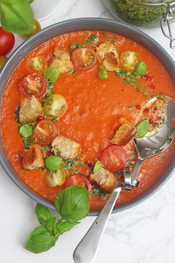 Leckere Tomatencremesuppe selber machen in nur 20 Minuten