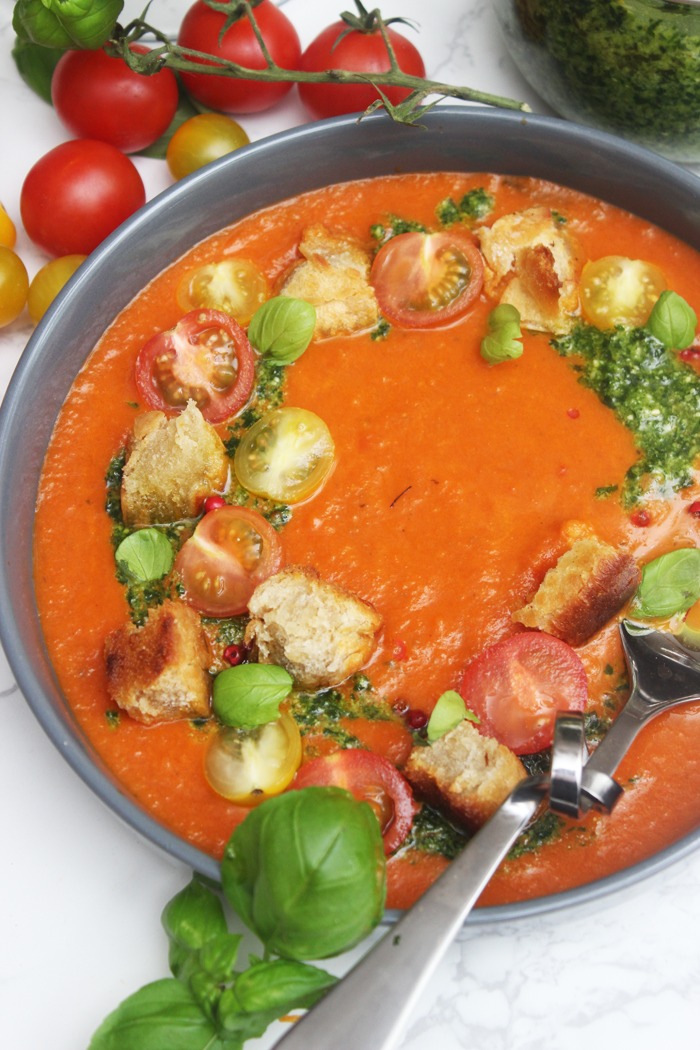 Leckere Tomatencremesuppe selber machen in nur 20 Minuten