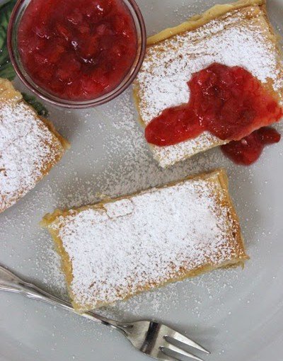 Mega leckere vanilleschnitten mit rhabarbersoße rezept 3 Vanilleschnitten mit rhabarbersoße rezept