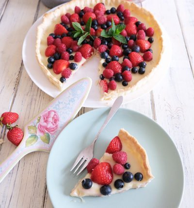 IMG Waldbeeren Tarte mit weißer Schokolade Rezept TL