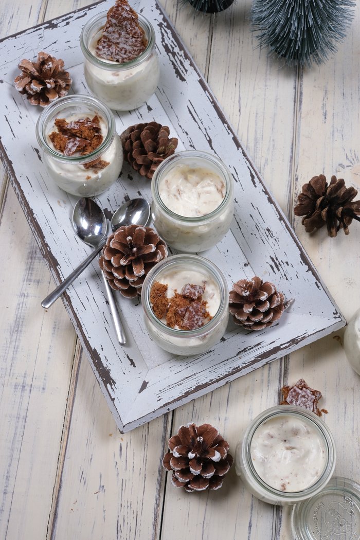  Elisenlebkuchen-Mousse mit weißer Schokolade - Weihnachtliches Rezept