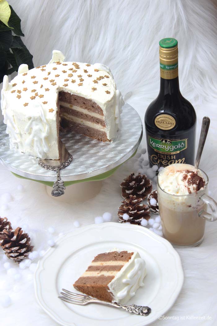 Kerrygold Irish Cream Liqueur Torte - Weihnachtliches Rezept