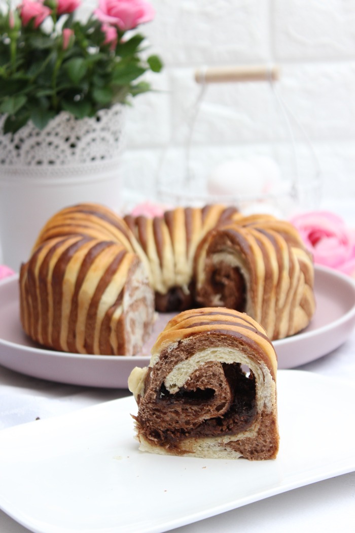 Wollknäuelbrot mit Rocher-Schokolade | Woll Roll Bread mega einfach 7