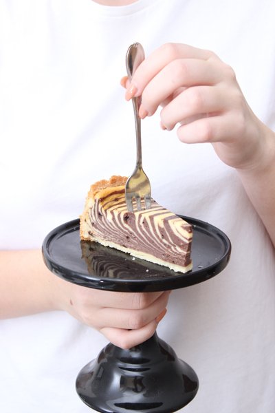 IMG Zebra Käsekuchen mit Boden