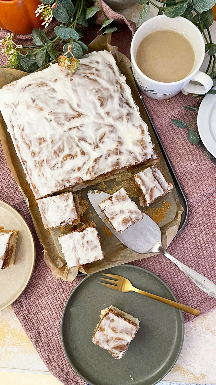 Zimtschneckenkuchen ohne hefe rezept, zimtschnecken kuchen rezept, zimtkuchen