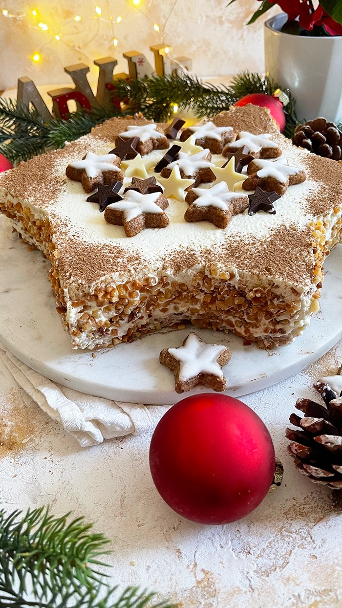 Zimtstern-torte in sternenform rezept