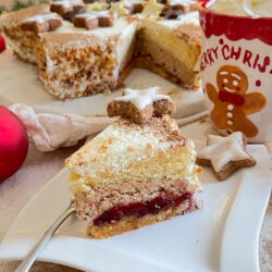 Zimtstern-torte in sternenform