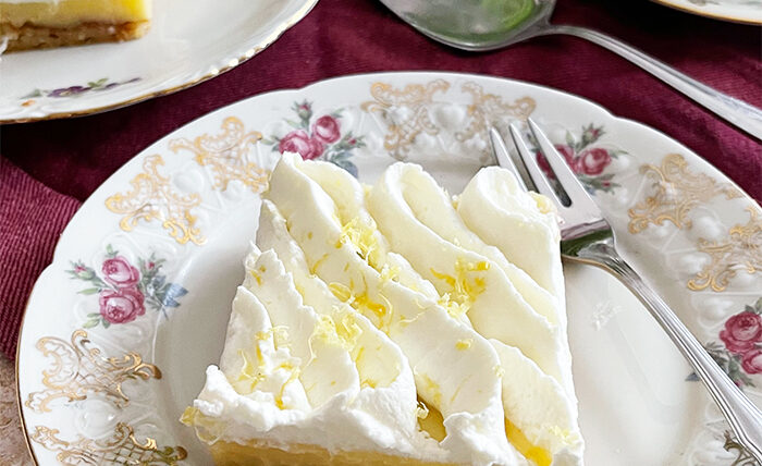 Zitronenkuchen vom Blech Rezept, Zitronenschnitten vom Blech