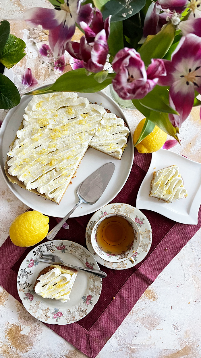 Zitronenkuchen vom blech rezept, zitronenschnitten,
