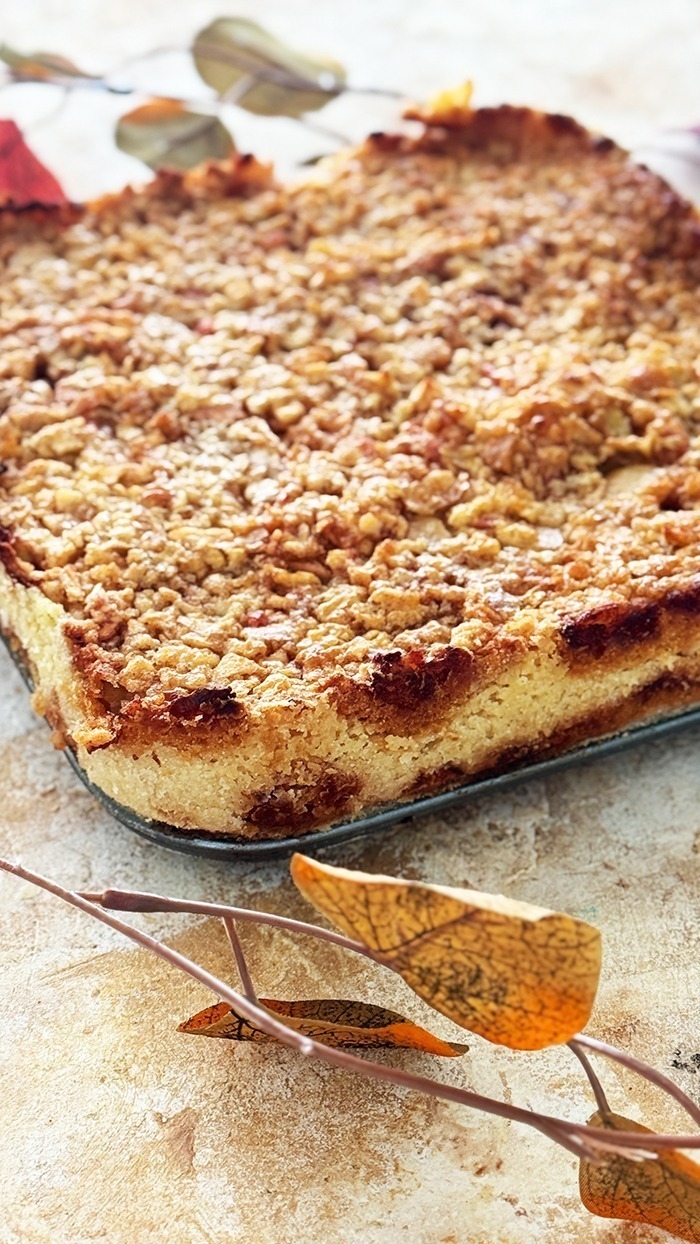 Gestreuten Apfelkuchen nach Omas Rezept 