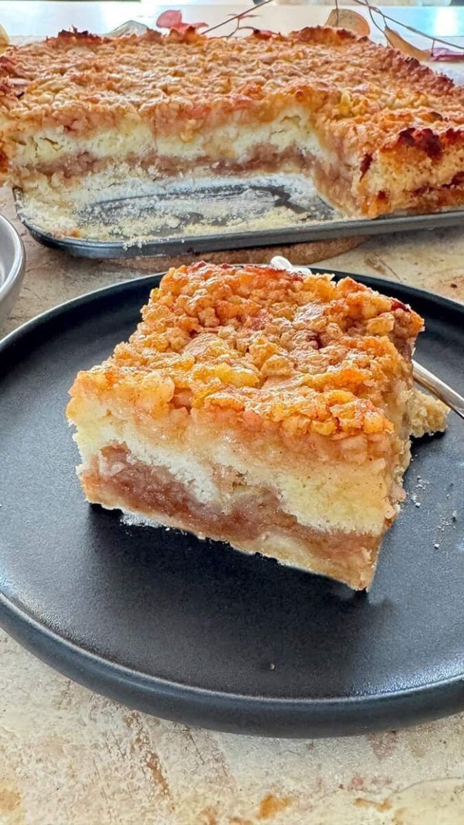 Gestreuten Apfelkuchen nach Omas Rezept 1 gestreuten Apfelkuchen Rezept 04