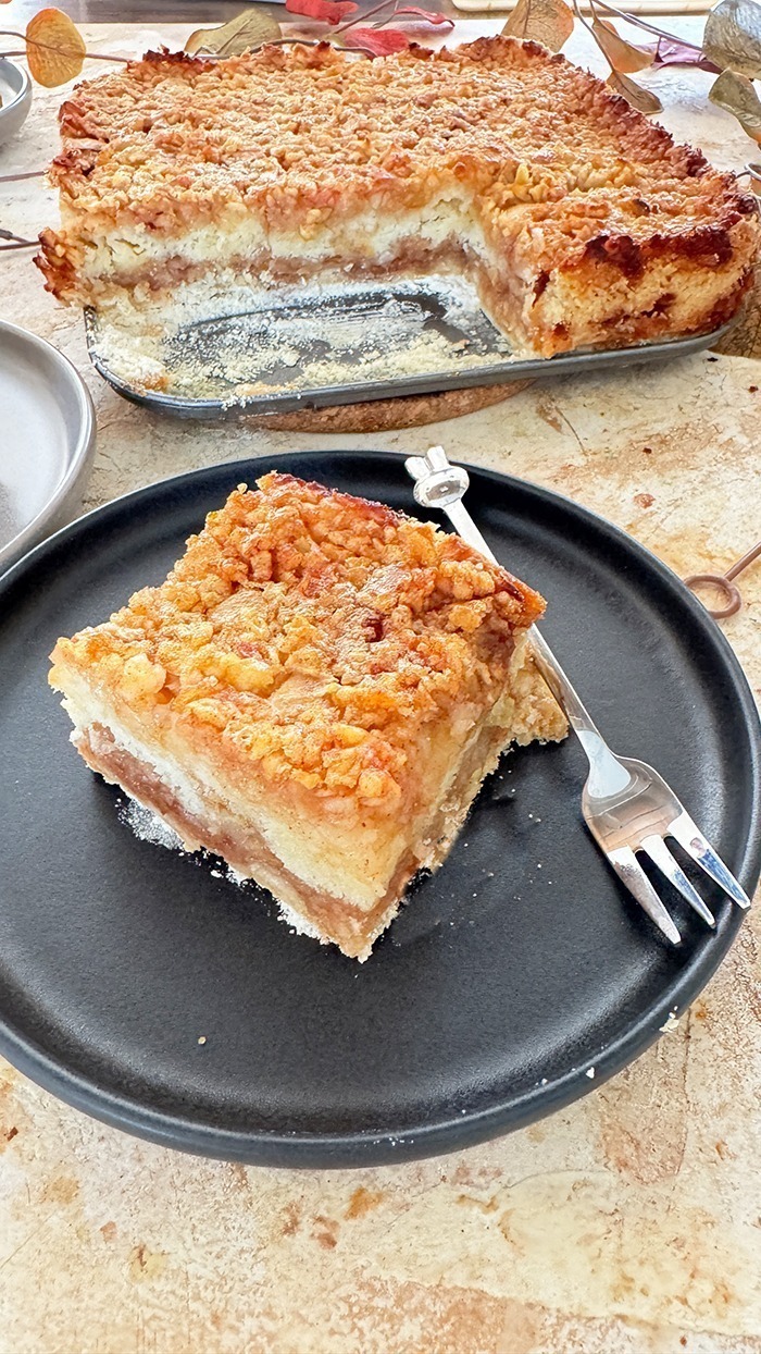 Gestreuten Apfelkuchen nach Omas Rezept 