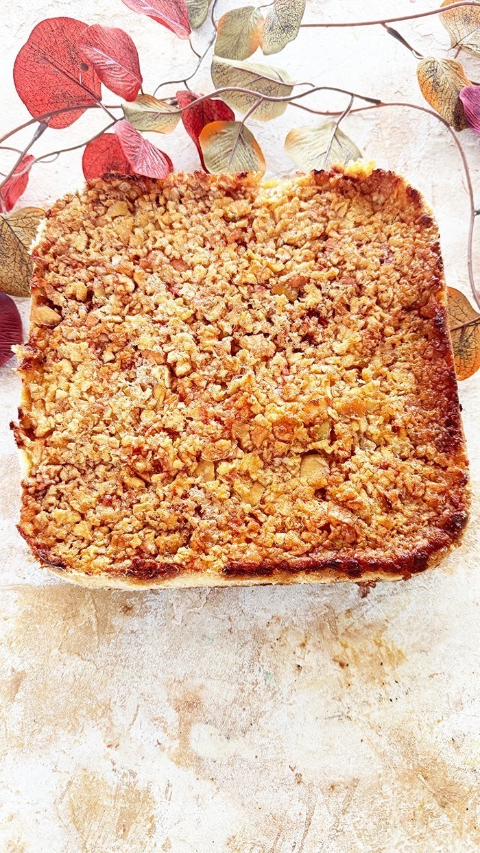 Gestreuten Apfelkuchen nach Omas Rezept 