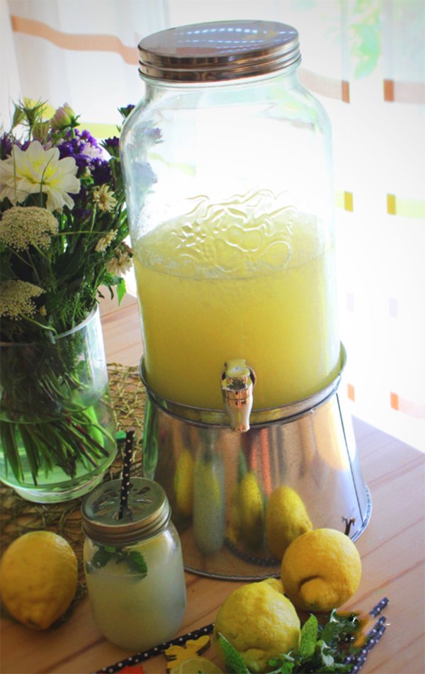 Selbstgemachte Zitronenlimonade für die heißen Tagen 1