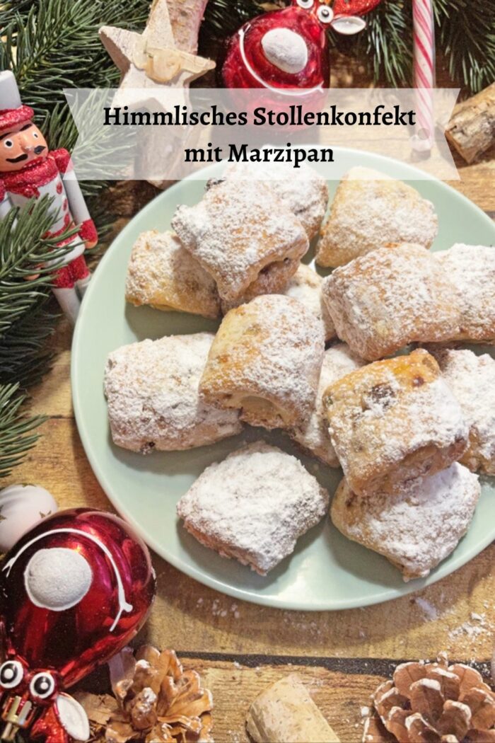Stollenkonfekt mit Marzipan